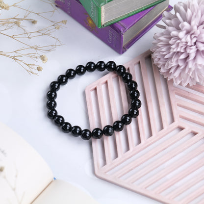 Black Tourmaline Certified Healing Crystal Bracelet