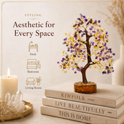 Citrine and Amethyst Crystal Tree