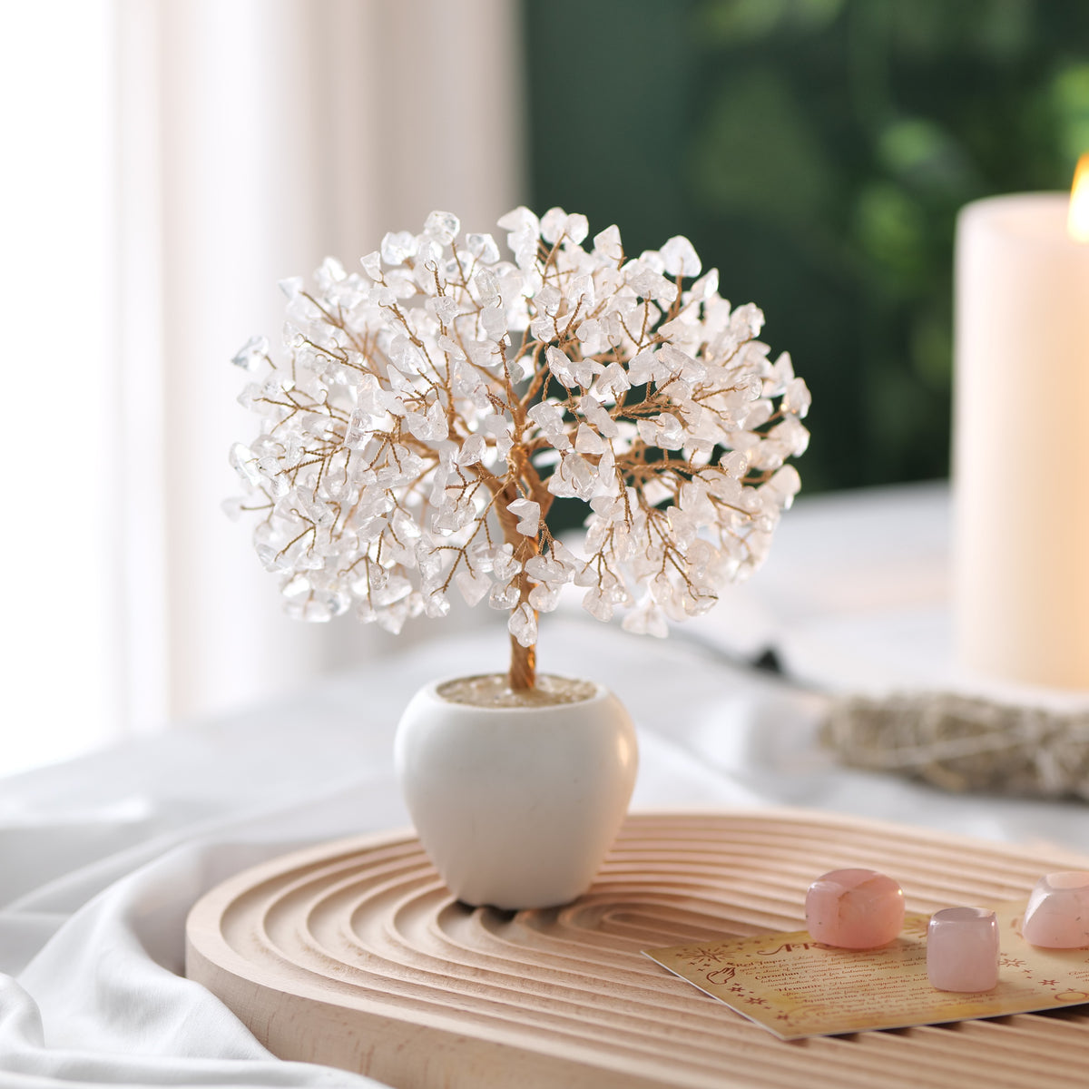 Clear Quartz Certified Healing Crystal Tree