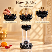 Shivling Backflow Incense Burner | Lotus Smoke Fountain