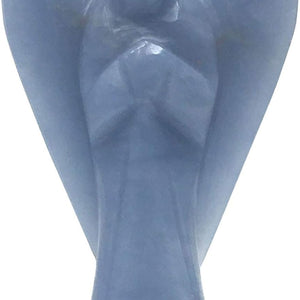 Angelite Angel Figurine for Serenity, Healing, and Protection