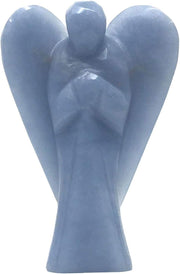 Angelite Angel Figurine for Serenity, Healing, and Protection