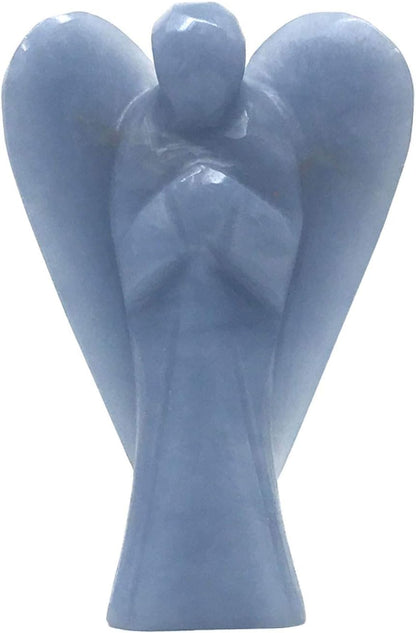 Angelite Angel Figurine for Serenity, Healing, and Protection