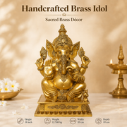 Handcrafted Brass Ganesha Idol