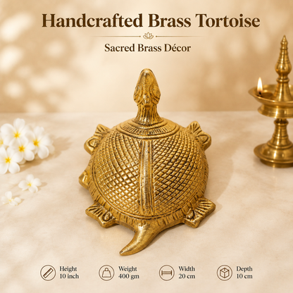 Handcrafted Brass Tortoise