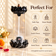 Shivling Backflow Incense Burner | Lotus Smoke Fountain