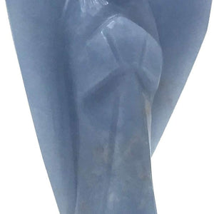 Angelite Angel Figurine for Serenity, Healing, and Protection