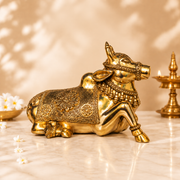 Handcrafted Brass Nandi Idol