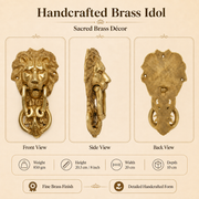Handcrafted Brass Lion Door Knocker