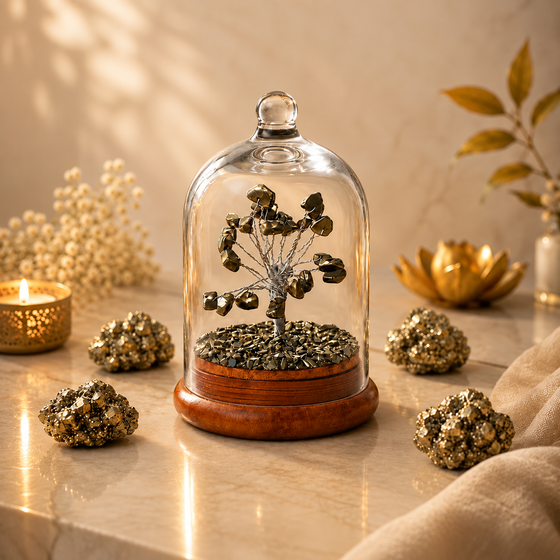 Pyrite Crystal With Dome Tree