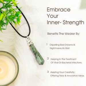 Green Jade Crystal Point Pendant - Boost Your Harmony