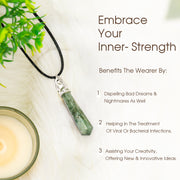 Green Jade Crystal Point Pendant - Boost Your Harmony