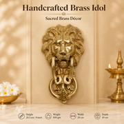 Handcrafted Brass Lion Door Knocker