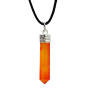 Carnelian Crystal Pencil Pendant For Enhance Courage and Passion