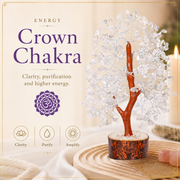 Shop Clear Quartz Crystal Wooden Tree with Silver Wire