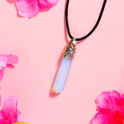 Opalite Crystal Point Pendant – Perfect for Meditation and Chakra Healing