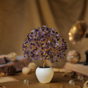 Amethyst Crystal Tree with Pot Base | GemGlow India