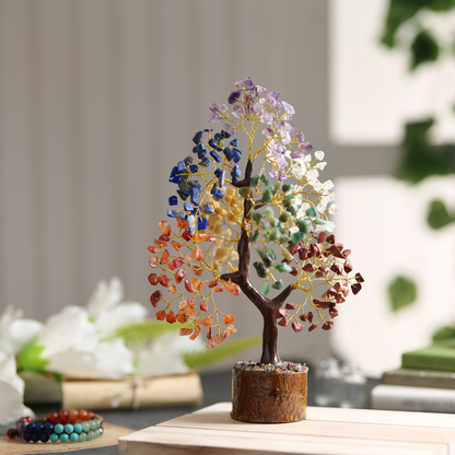 Seven Chakra Crystal Money Tree For Positive Energy