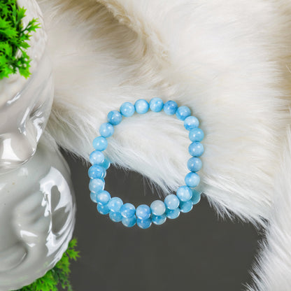 Aquamarine Crystal Bracelet For Diabetes Control