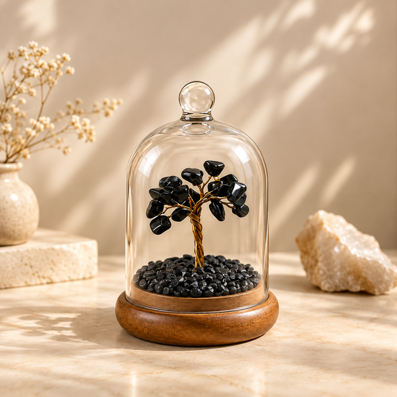 Black Tourmaline Dome Tree