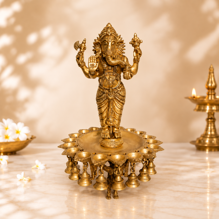 Lord Ganesha On Bells
