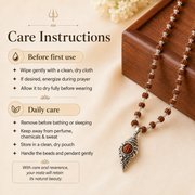 Shiv Rudraksha Mala with Shankh Pendant