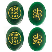 Green Nylon Zibu Symbol For Healing Stone For Spiritual Wellness