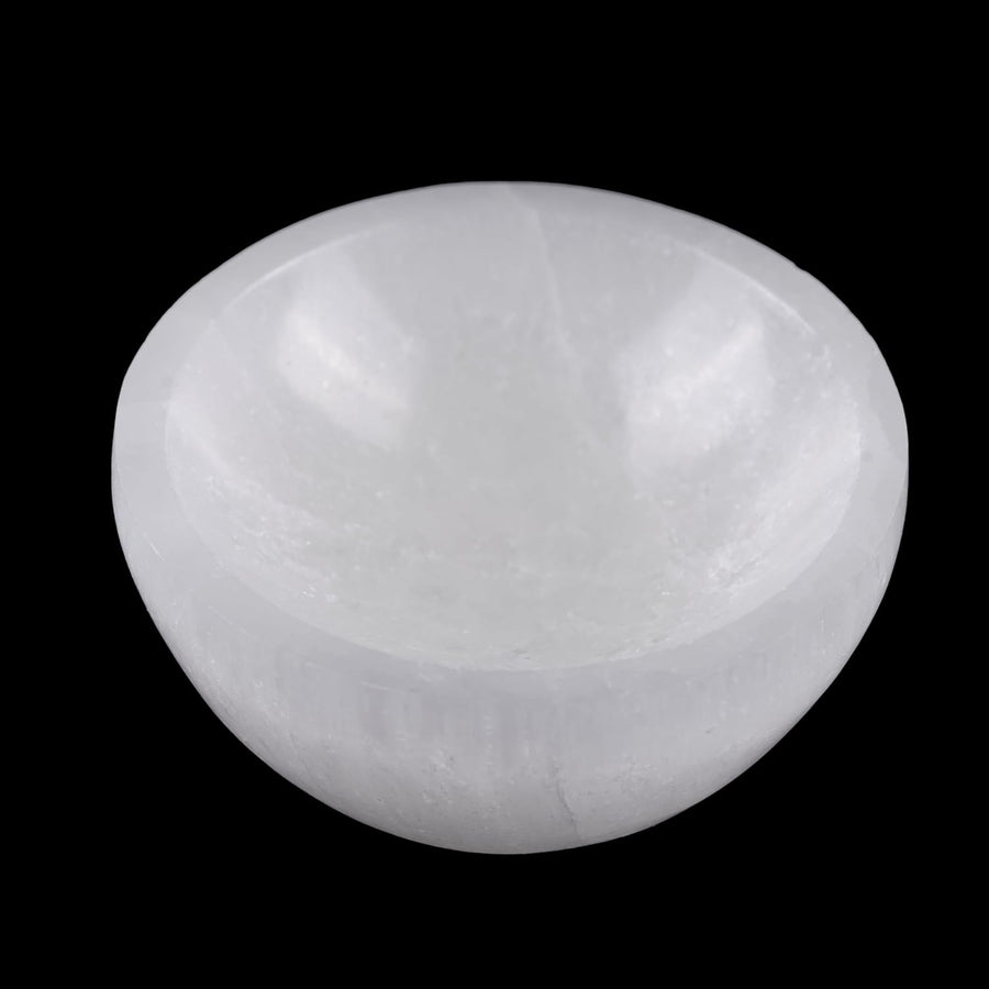 Selenite Crystal Bowl For Cleansing and Charging Crystals