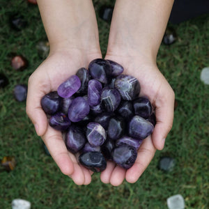 Amethyst Healing Tumbled Stone - Boost Energy and Inner Peace