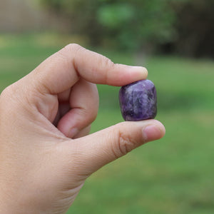 Amethyst Healing Tumbled Stone - Boost Energy and Inner Peace