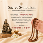 5 Mukhi Rudraksha Jaap Mala