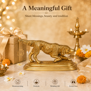 Handcrafted Brass Dog Idol