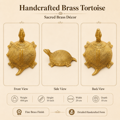 Handcrafted Brass Tortoise
