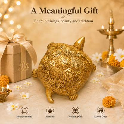 Handcrafted Brass Tortoise Idol