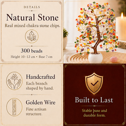 Mix 7 Chakra Crystal Tree