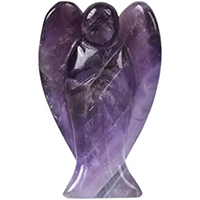 Amethyst Angel Figurine for Home Decor | GemGlow