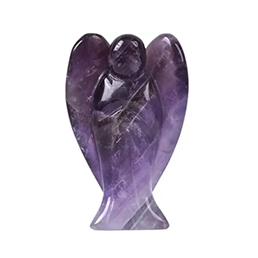 Amethyst Angel Figurine for Home Decor | GemGlow