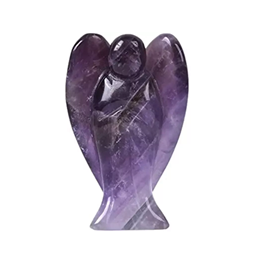 Amethyst Angel Figurine for Serenity, Protection, and Spiritual Growth