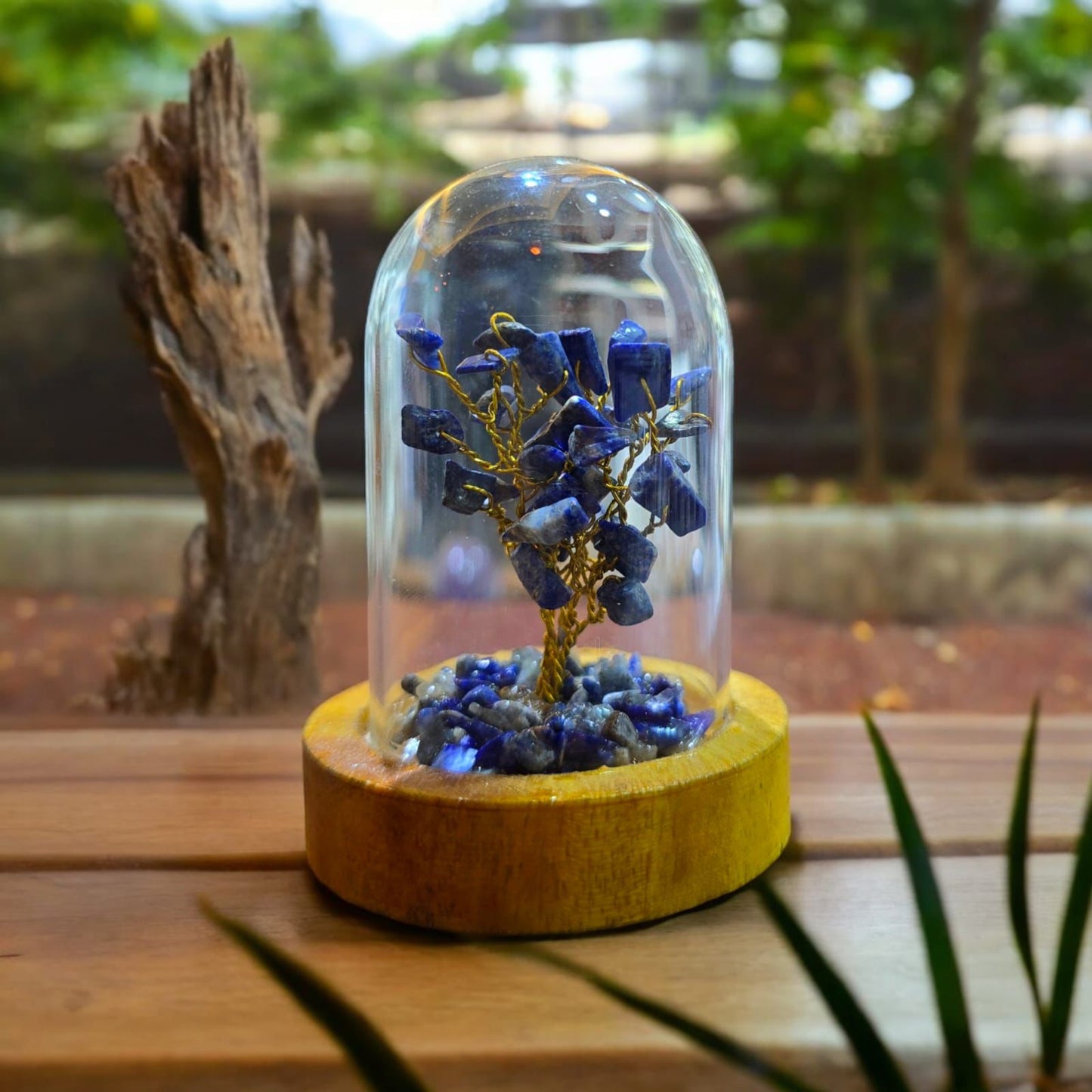 Lapis Lazuli crystal feng shui tree, crystal showpieces for home decor, handmade gifts