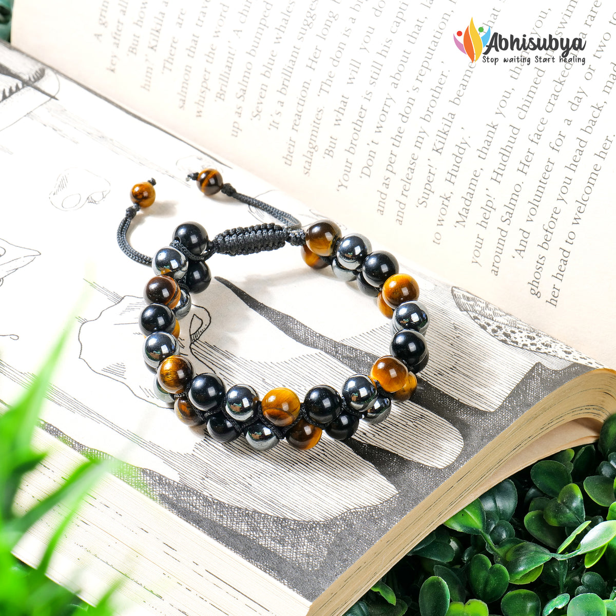 Triple Protection Crystal Bracelet - Shield Against Negative Energy