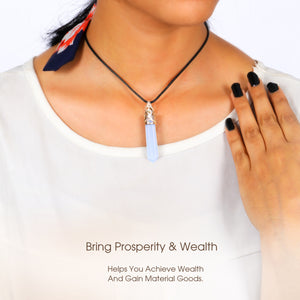 Opalite Crystal Point Pendant – Perfect for Meditation and Chakra Healing