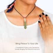 Green Jade Crystal Point Pendant - Boost Your Harmony