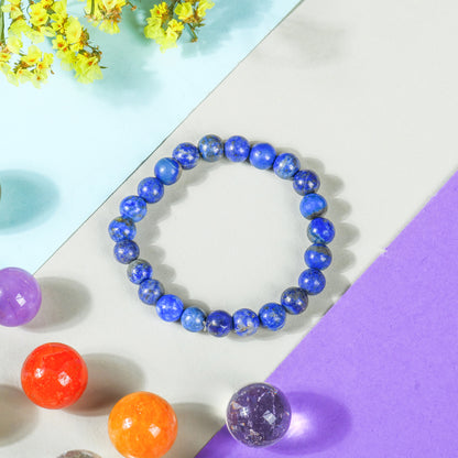 Lapis Lazuli Crystal Bracelet For Anxiety Relief