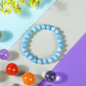Aquamarine Crystal Bracelet For Diabetes Control