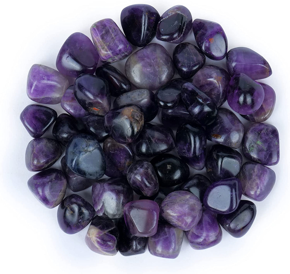 Amethyst Healing Tumbled Stone - Boost Energy and Inner Peace