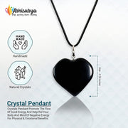 Black Obsidian Crystal Pendant For Women