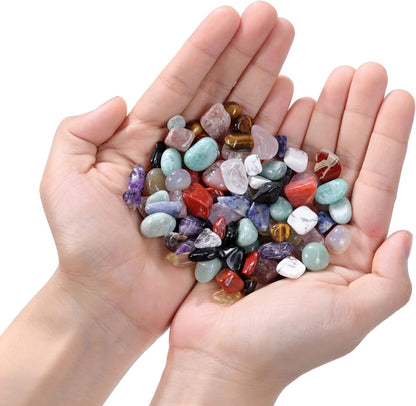 15 Healing Crystals and Stones Set - Tumbled and Polished Chakra Stones Collection