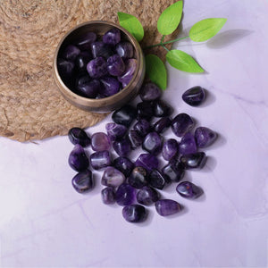 Amethyst Healing Tumbled Stone - Boost Energy and Inner Peace