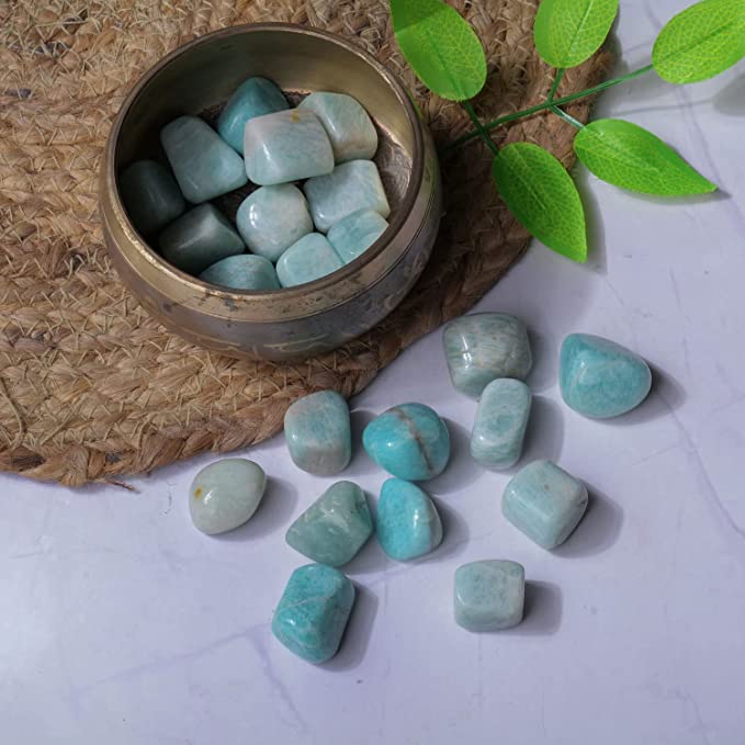 Amzonite Tumbled Stones For Healing (500Gm)