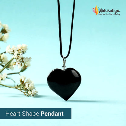 Black Obsidian Crystal Pendant For Women